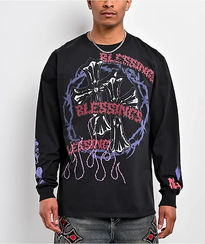 Ninth Hall Maxxxed Out Black Long Sleeve T-Shirt