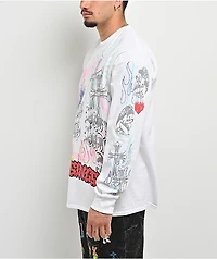 Ninth Hall Maxxxed Out White Long Sleeve T-Shirt