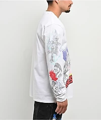 Ninth Hall Maxxxed Out White Long Sleeve T-Shirt