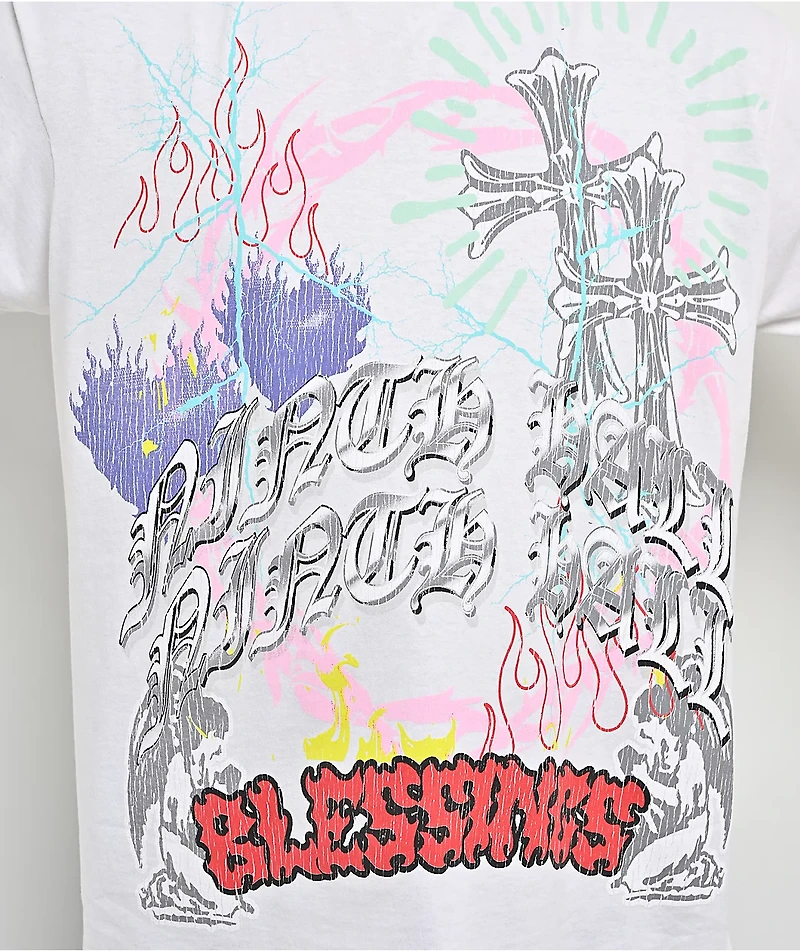 Ninth Hall Maxxxed Out White Long Sleeve T-Shirt