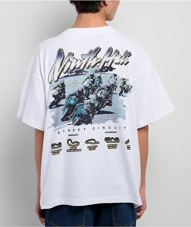 Ninth Hall Meet Up White Boxy T-Shirt