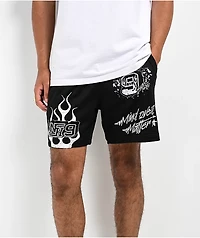 Ninth Hall Mind Over Matter Black Mesh Shorts