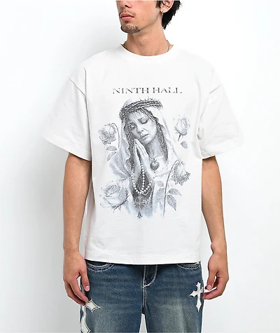 Ninth Hall Mother Mary Off White T-Shirt