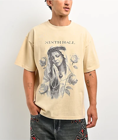Ninth Hall Mother Mary Yellow T-Shirt