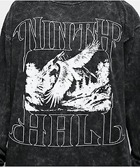 Ninth Hall Natures Edge Black Wash Long Sleeve T-Shirt