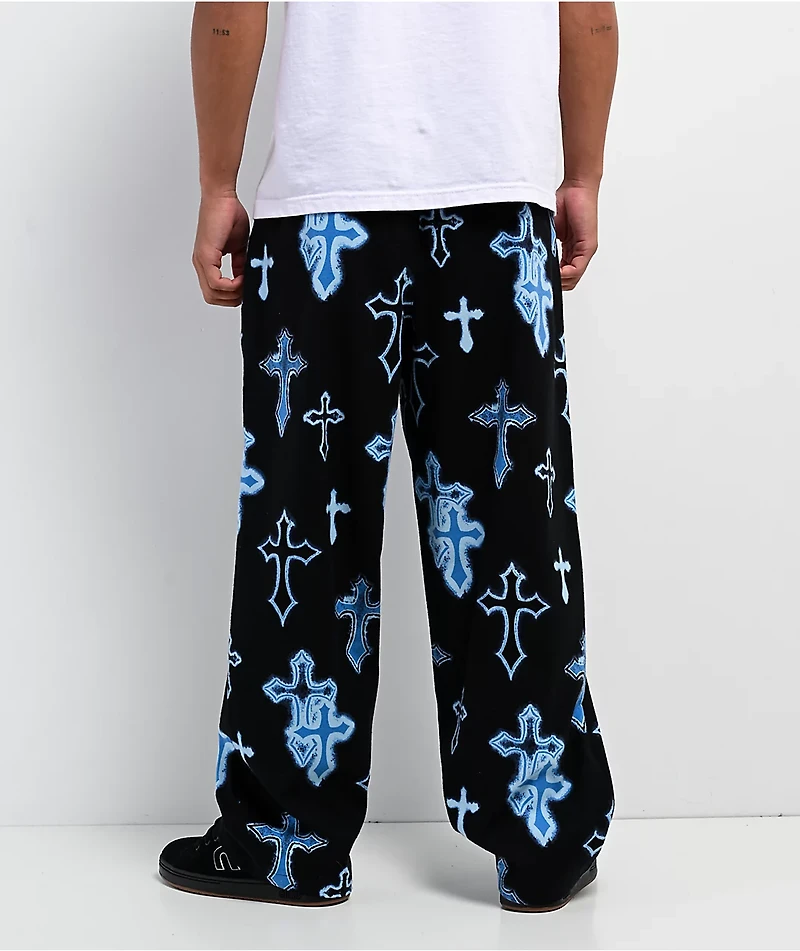Ninth Hall Neon Salvation Black Lounge Pants