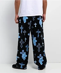 Ninth Hall Neon Salvation Black Lounge Pants