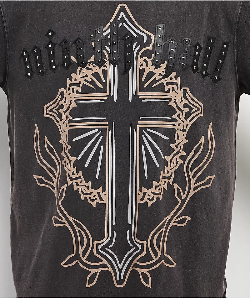 Ninth Hall Nightcrawler Black Wash Long Sleeve T-Shirt