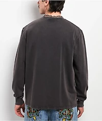 Ninth Hall Nightcrawler Black Wash Long Sleeve T-Shirt