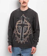 Ninth Hall Nightcrawler Black Wash Long Sleeve T-Shirt