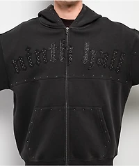 Ninth Hall Nightcrawler Black Wash Zip Hoodie