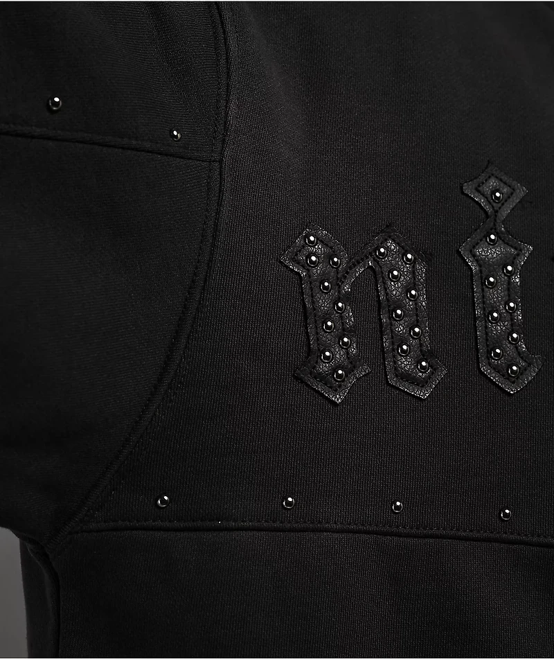 Ninth Hall Nightcrawler Black Wash Zip Hoodie