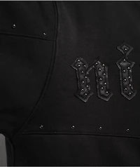 Ninth Hall Nightcrawler Black Wash Zip Hoodie