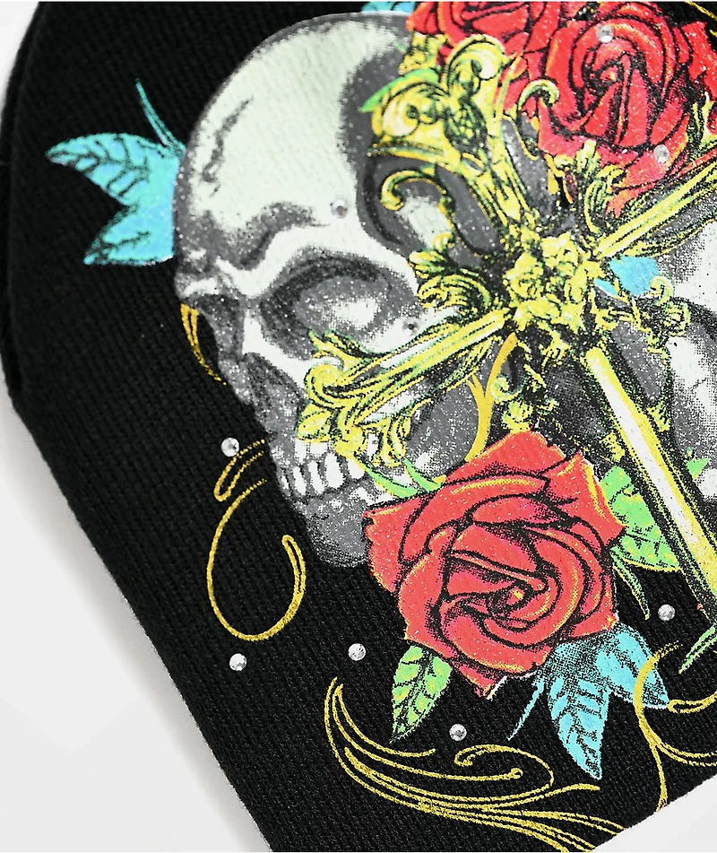 Ninth Hall Nightshade Black Skully Beanie