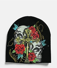 Ninth Hall Nightshade Black Skully Beanie