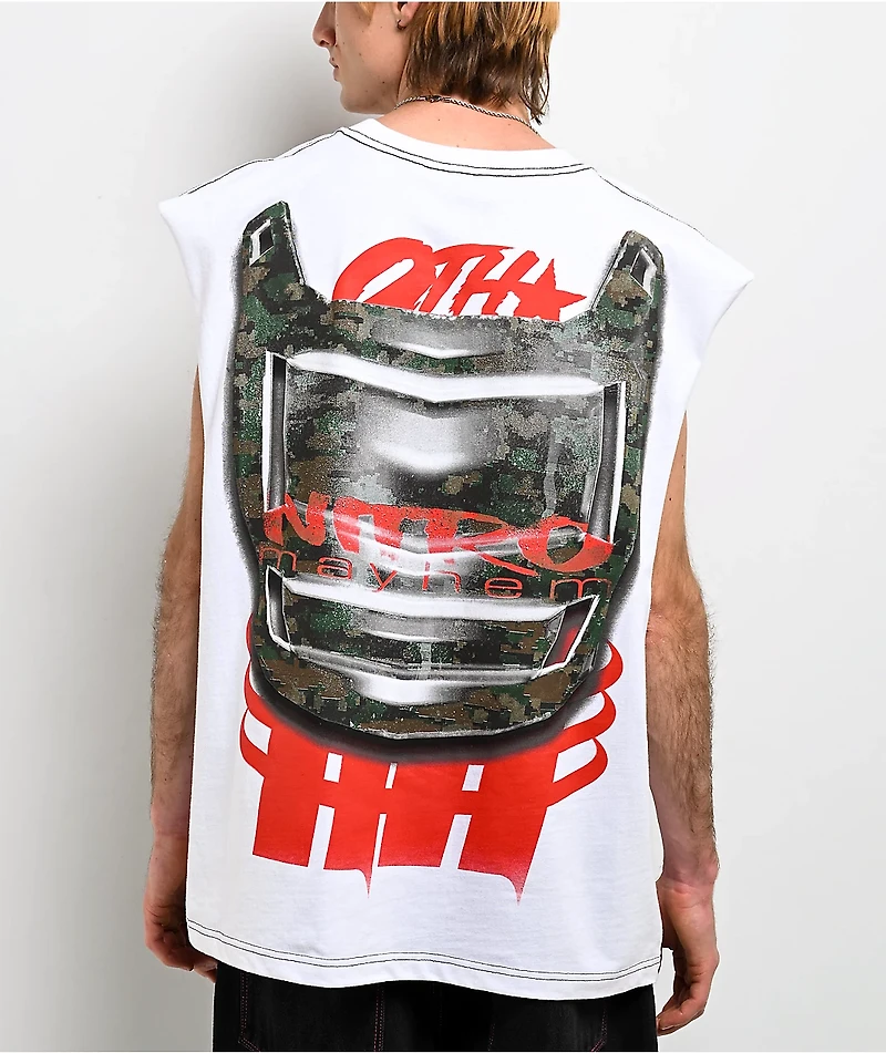 Ninth Hall Nitro Mayhem White Tank Top