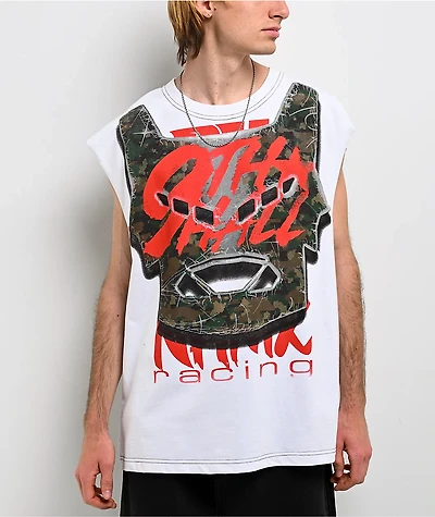 Ninth Hall Nitro Mayhem White Tank Top