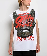 Ninth Hall Nitro Mayhem White Tank Top