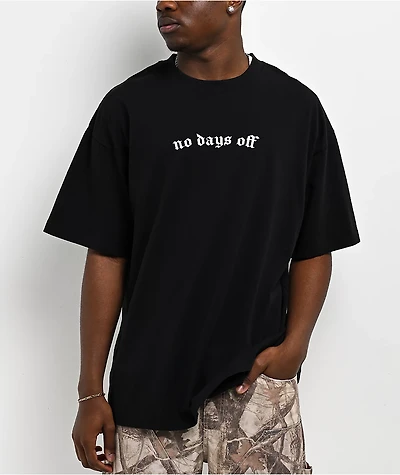 Ninth Hall No Days Off Black T-Shirt