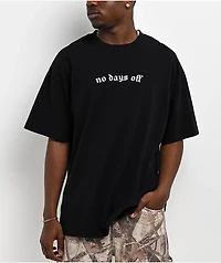 Ninth Hall No Days Off Black T-Shirt