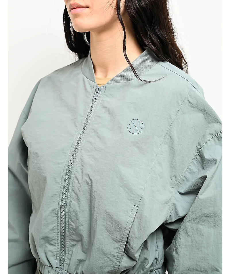 Ninth Hall Nyla Lead Nylon Bomber Jacket