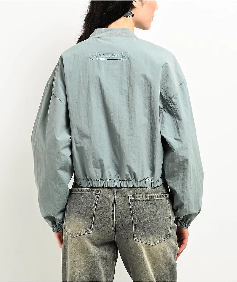 Ninth Hall Nyla Lead Nylon Bomber Jacket