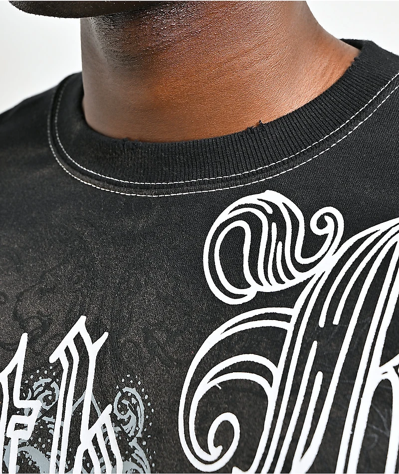 Ninth Hall Old Dog Black Wash Long Sleeve T-Shirt