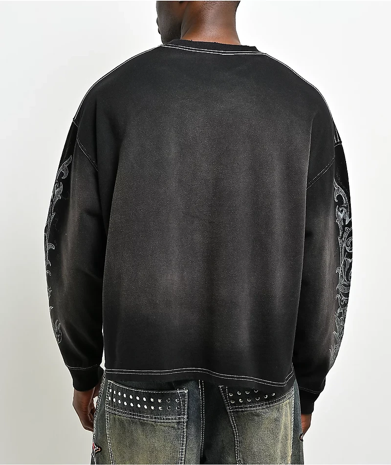 Ninth Hall Old Dog Black Wash Long Sleeve T-Shirt