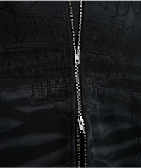 Ninth Hall One Hundred Claws Black Wash Crop Zip Hoodie