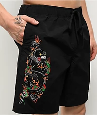 Ninth Hall Panther Black Board Shorts