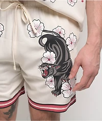 Ninth Hall Panther Natural Lounge Shorts