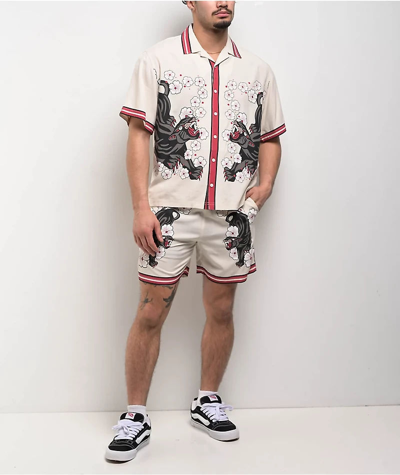 Ninth Hall Panther Natural Lounge Shorts