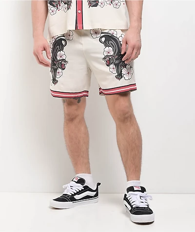 Ninth Hall Panther Natural Lounge Shorts