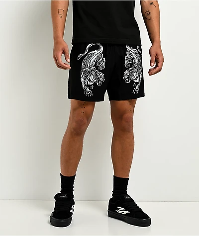 Ninth Hall Parade Tiger Black Shorts