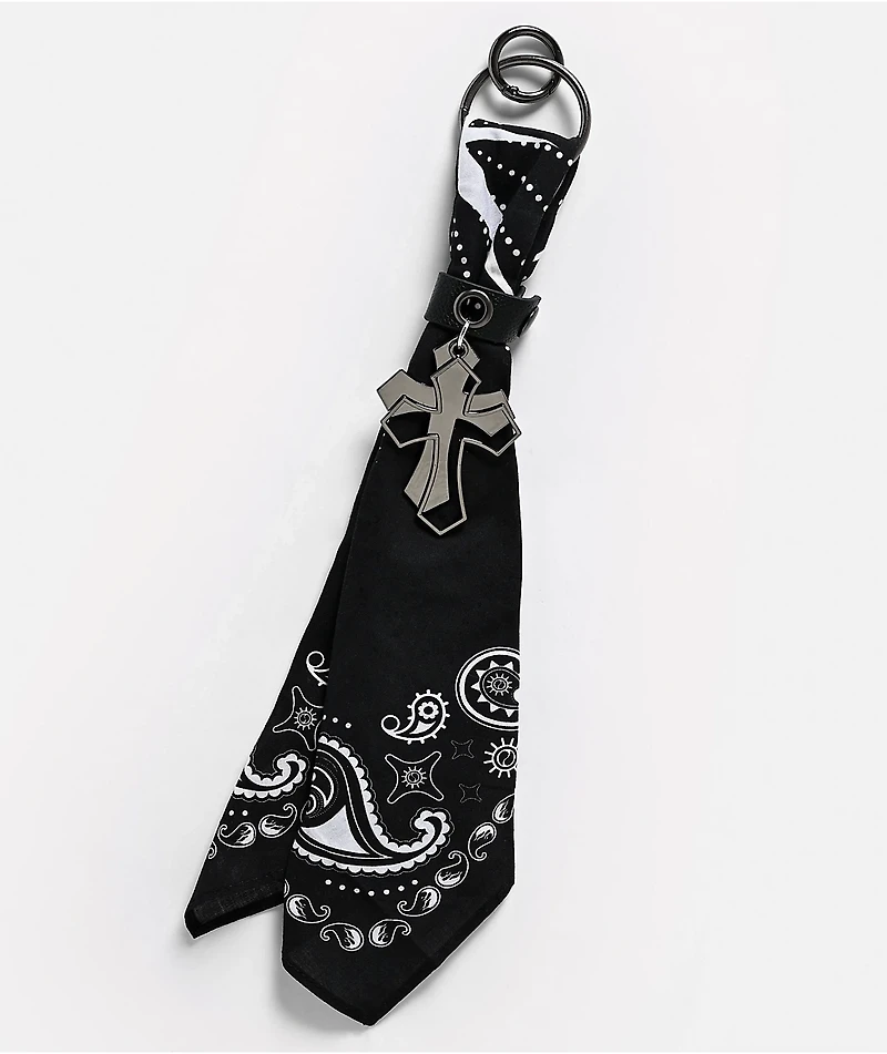 Ninth Hall PaySlay Black Bandana Bag Charm