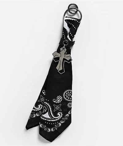 Ninth Hall PaySlay Black Bandana Bag Charm