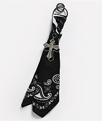 Ninth Hall PaySlay Black Bandana Bag Charm