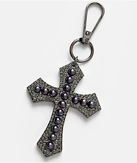 Ninth Hall Pearly Cross Bag Charm