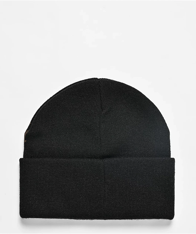 Ninth Hall Pierced Black Beanie