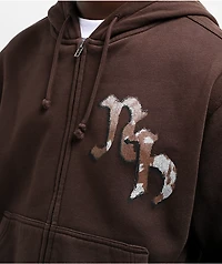 Ninth Hall Potassium Brown Zip Hoodie
