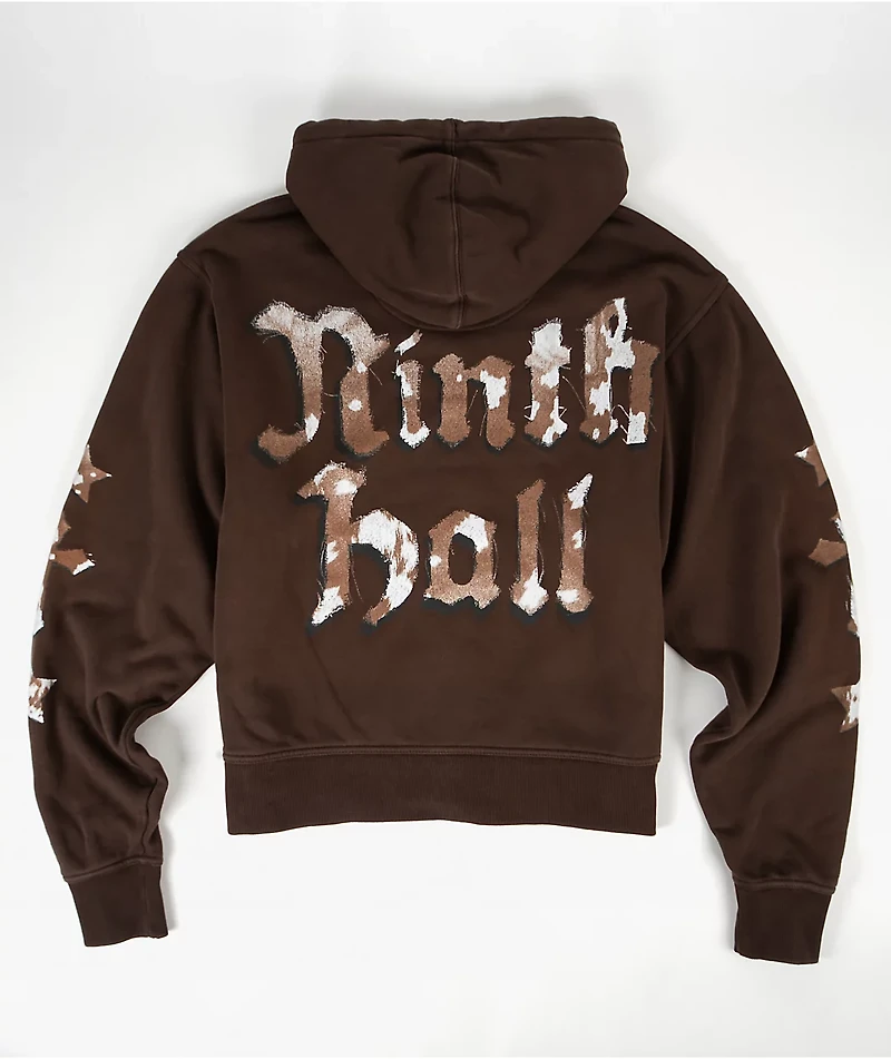 Ninth Hall Potassium Brown Zip Hoodie