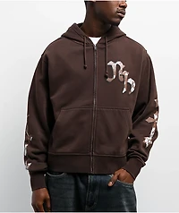 Ninth Hall Potassium Brown Zip Hoodie