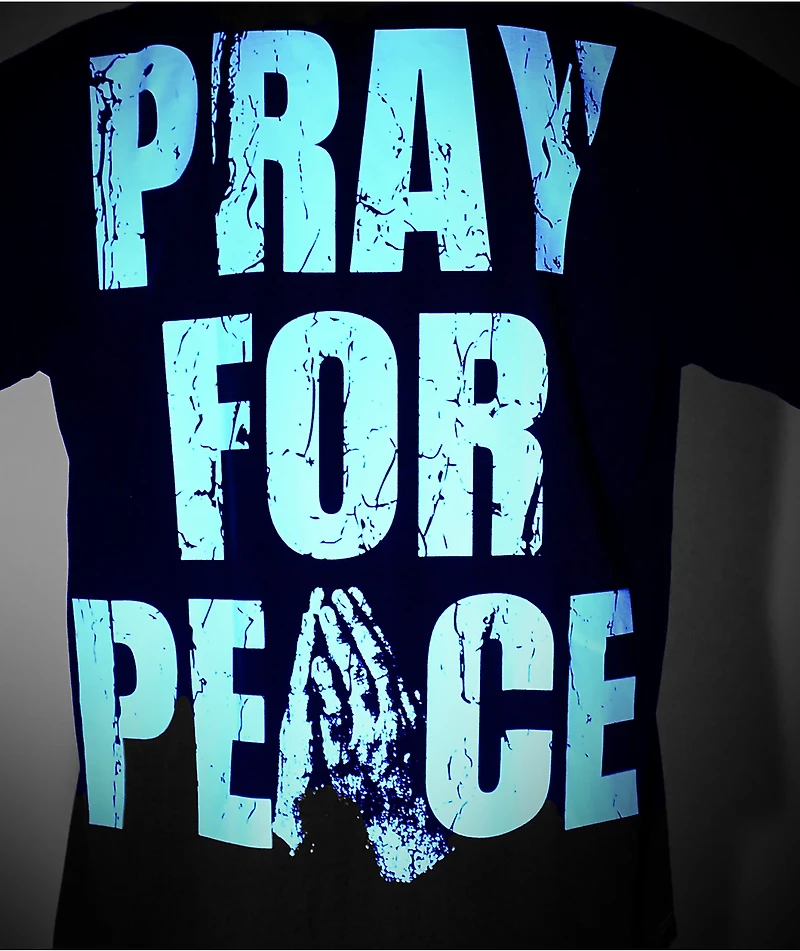 Ninth Hall Prayers Glow In The Dark Black T-Shirt