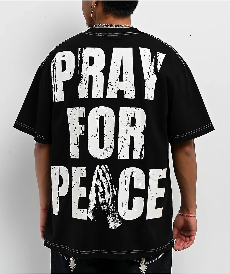 Ninth Hall Prayers Glow In The Dark Black T-Shirt