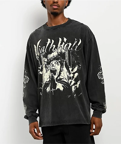 Ninth Hall Prayers Vintage Black Long Sleeve T-Shirt
