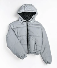 Ninth Hall Reflect Silver Puffer Jacket