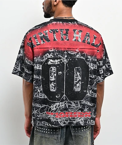 Ninth Hall Reject Black Crop Football Jersey