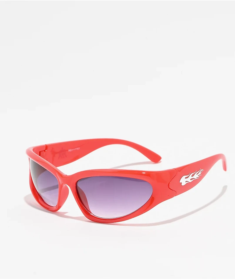 Ninth Hall Rev Red Sunglasses