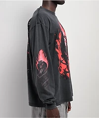 Ninth Hall Rider Charcoal Long Sleeve T-Shirt