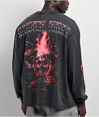Ninth Hall Rider Charcoal Long Sleeve T-Shirt